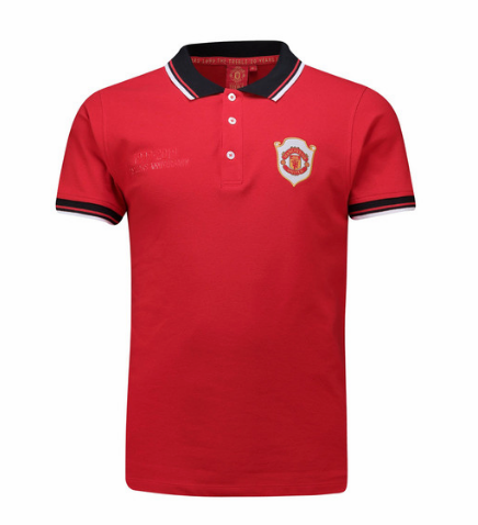 camisa de manchester united futbol vigésimo aniversario 2019-2020 polo rojo